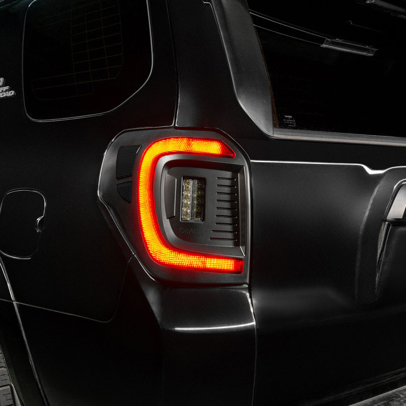 Toyota 4Runner LED Tail Lights - ORACLE Lighting - Black Series Lensless Flush Style - Black - `14-`23